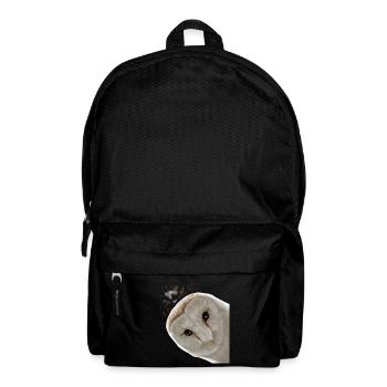 Vogel Eule - Rucksack - Schwarz - Vorne
