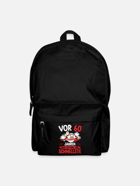 60 Jahre War Ich Der Schnellste Zum 60. Geburtstag - Rucksack - Schwarz