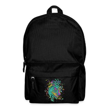 Native Americans Kokopelli - Colorfully Splashes 2 - Backpack - black - Front