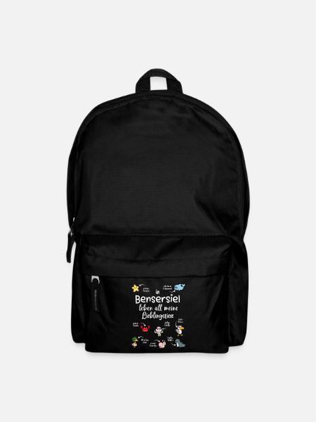 Meine Lieblingstiere in Bensersiel - Rucksack - Schwarz
