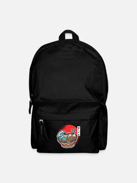 Ramen Bowl Wave Japanische Nudelsuppe - Rucksack - Schwarz