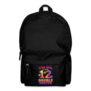 This Girl Is Now 12 Double Digits 12. - Backpack - black - Front