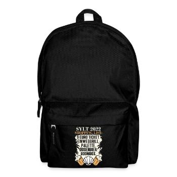 9€ tIcket einweggrill palette dosenBier mit - Rucksack - Schwarz - Vorne