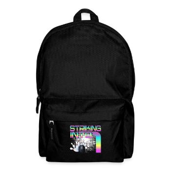 Hitting In 4 Bowling Bowlers 4th Birthday Party - Backpack - black - Front