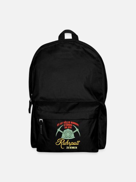 Ruhrgebiet Retro Bergbau Ruhrpott - Rucksack - Schwarz