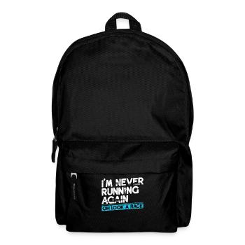 I never run away runner marathon clothes again - Backpack - black - Front