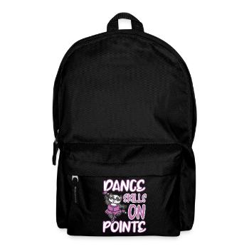 Tanz Geschicklichkeit auf Punkt Panda Balletttanz - Rucksack - Schwarz - Vorne