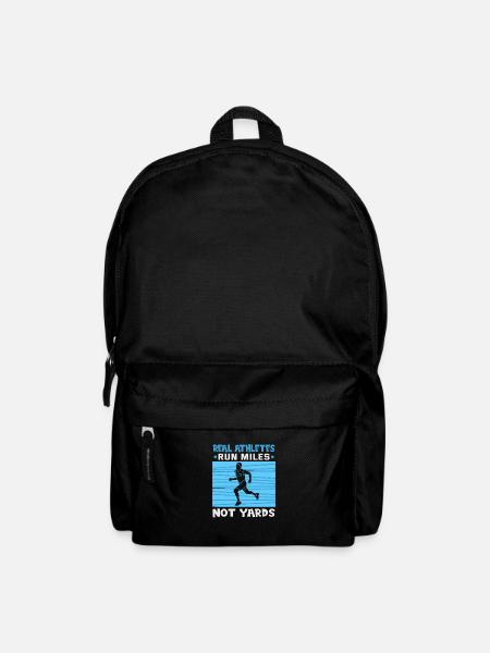 Laufen Marathon Läuferin Laufsport - Rucksack - Schwarz
