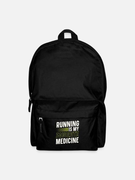 La course à pied est mon médicament préféré - Sac à dos - noir