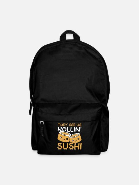 You see us rolling" Sushi lover Japan - Backpack - black