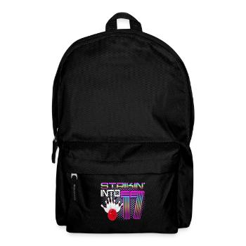 Striking Into 17 Bowling Bowler 17. Geburtstag - Rucksack - Schwarz - Vorne