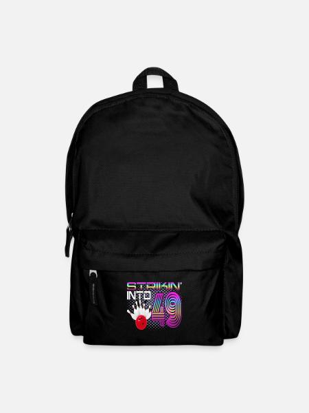 Striking Into 5 Bowling Bowler 5th Birthday - Backpack - black