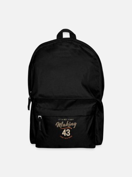 43rd Birthday It's Not Easy Making 43 Years Old - Backpack - black