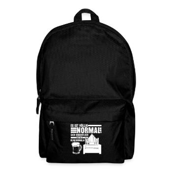 Reinorgeln Bier Saufen Party Alkohol - Rucksack - Schwarz - Vorne