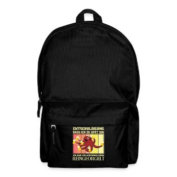 Reinorgeln Tintenfisch Bier Party - Rucksack - Schwarz - Vorne