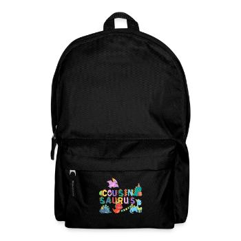 Cousin Saurus | Rawr Dinosaur Tshirt | Family - Backpack - black - Front