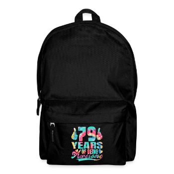 79th birthday or anniversary 79 years of being - Backpack - black - Front