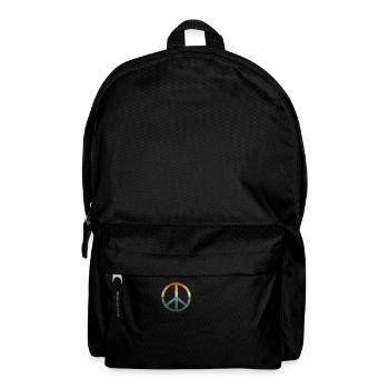 Rétro Vintage Design Signe de Paix Signe de Paix - Sac à dos - noir - Devant