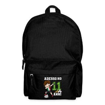 Soccer Boy It's My 11 Birthday Italienische - Rucksack - Schwarz - Vorne