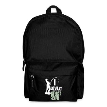 Ich liebe es, wenn sie sich beugt lustige Angel - Rucksack - Schwarz - Vorne