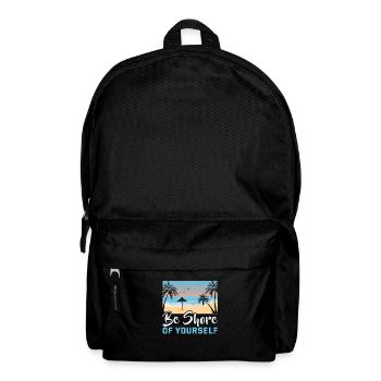 Beach holiday by the sea Design beach motif - Backpack - black - Front