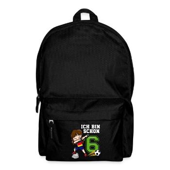 Football Girl J’ai déjà 6 ans - Sac à dos - noir - Devant