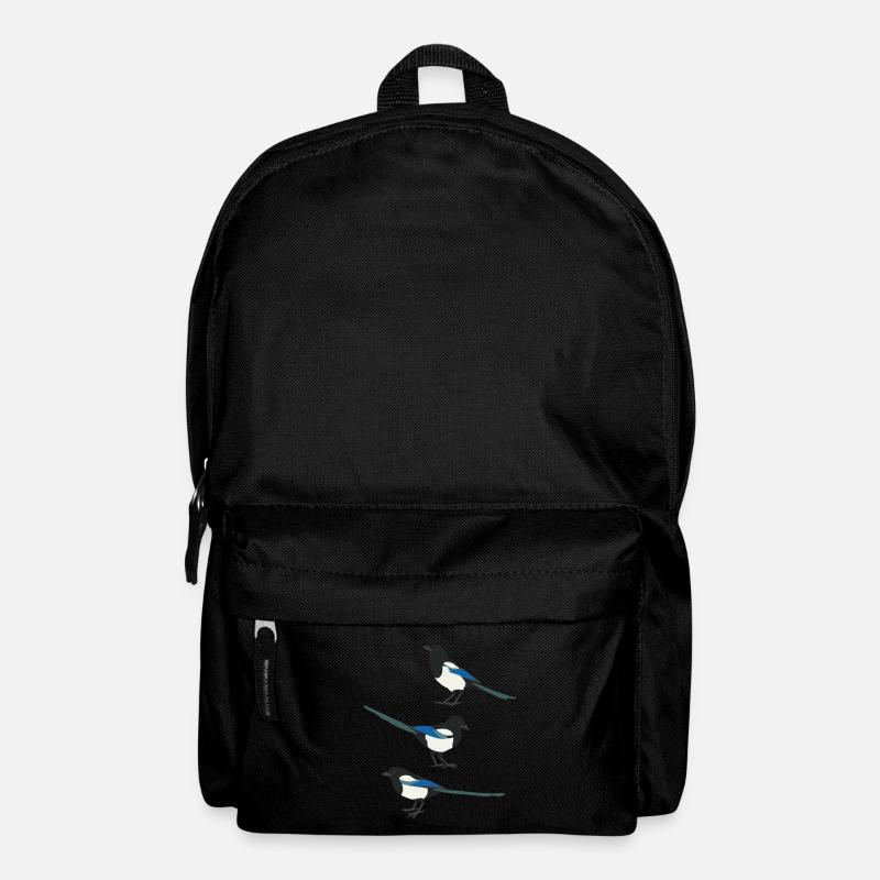 Lustige Vögel Elster - Rucksack - Schwarz