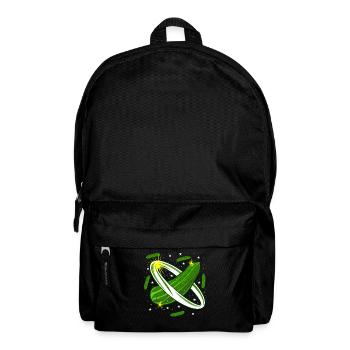 Gurke Weltraum Gurken - Rucksack - Schwarz - Vorne