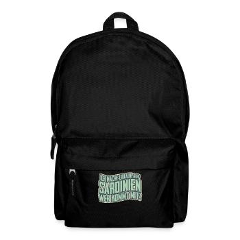 Sardegna Sardinien Urlaub Sardinia - Rucksack - Schwarz - Vorne