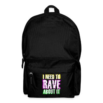Raver Festival Techno Rave - Sac à dos - noir - Devant
