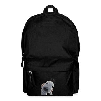 Drôle de chien curieux Bedlington Terrier - Sac à dos - noir - Devant