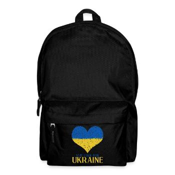 Ukraine Cœur Ukrainiens Drapeau ukrainien - Sac à dos - noir - Devant