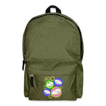 Tardigrade Retro Water Bear Tardigrades - Backpack - olive green - Front