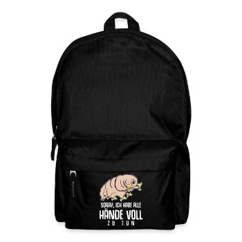 Tardigrade Party Alkohol Wasserbär - Rucksack - Schwarz - Vorne