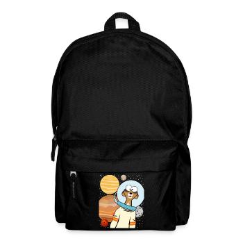 Meerkat astronaut in space - Backpack - black - Front