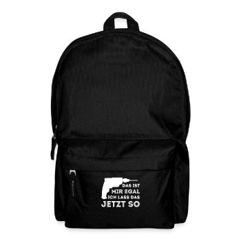 Ich lass das jetzt so für Handwerker Meister - Rucksack - Schwarz - Vorne