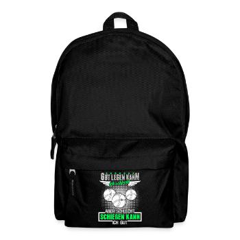 Boule Boccia Boulekugeln Spruch Petanque - Rucksack - Schwarz - Vorne