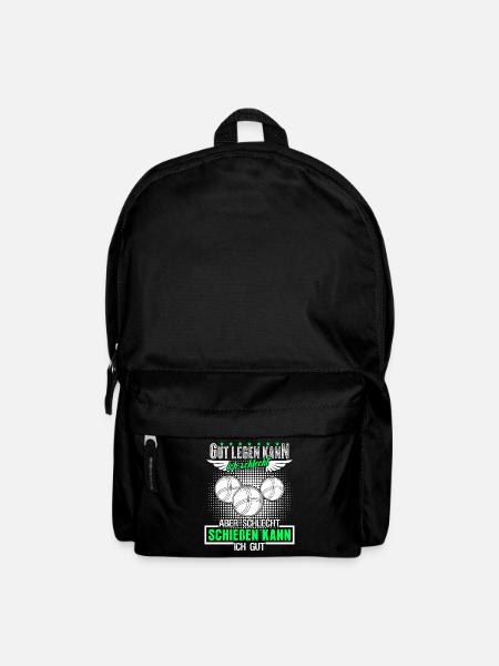 Boule Boccia Boulekugeln Spruch Petanque - Rucksack - Schwarz