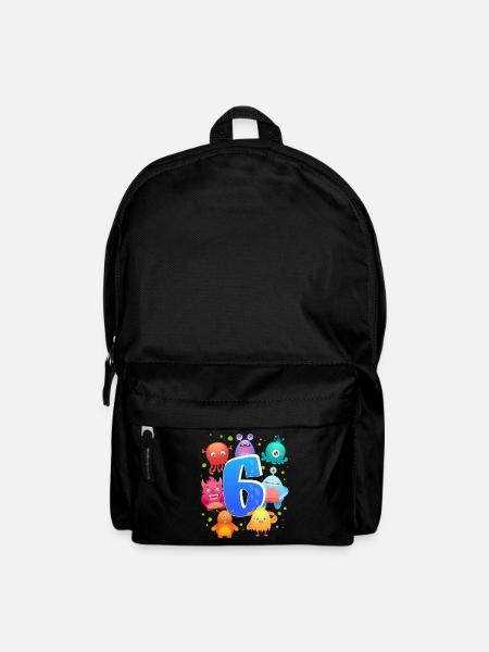 6. Geburtstag | Monster Geburtstag | Monster - Rucksack - Schwarz