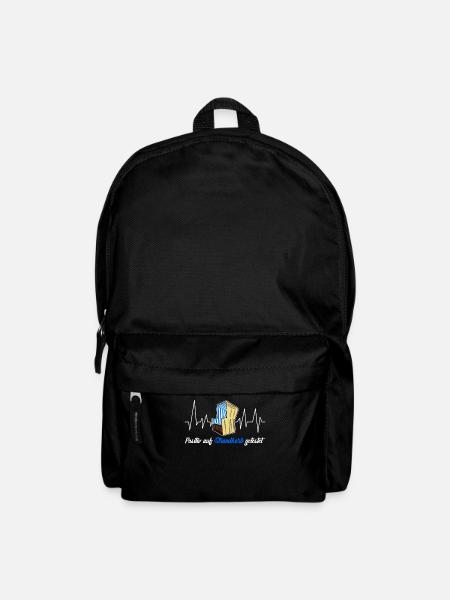 Strandkorb Ostsee Nordsee Urlaub - Rucksack - Schwarz
