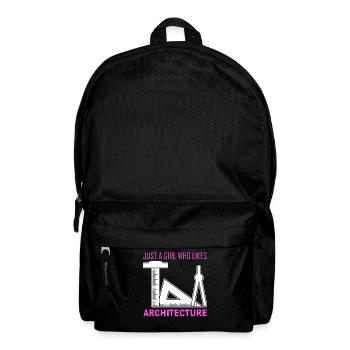 Architekt Architecute Girl Architektur - Rucksack - Schwarz - Vorne