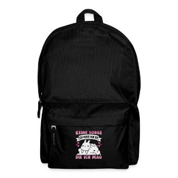 Freundschafts Geschenk für guten Freund - Rucksack - Schwarz - Vorne
