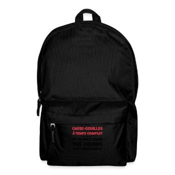 Casse-couilles À Temps Complet - Sac à dos - noir - Devant