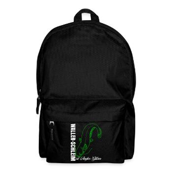 Angler Waller Fischen Fischer Angeln - Rucksack - Schwarz - Vorne