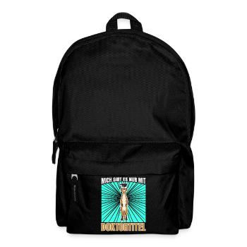 Doktortitel Erdmännchen Doktorarbeit - Rucksack - Schwarz - Vorne
