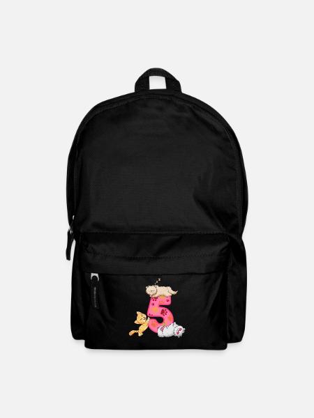 5. Geburtstag Kätzchen | Katze Geburtstag Shirt | - Rucksack - Schwarz