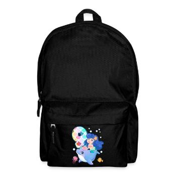9ème anniversaire | | anniversaire de sirène - Sac à dos - noir - Devant