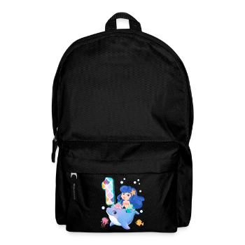 1st Birthday | Mermaid Birthday | - Backpack - black - Front
