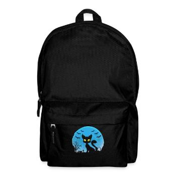 Spooky Shadow Pussycat Halloween Kostüm Party - Rucksack - Schwarz - Vorne