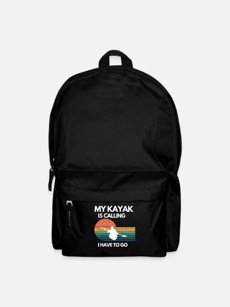 Kayak Canoë Sports Nautiques Pagayage Kayak Design - Sac à dos - noir